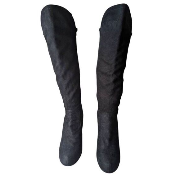 MADELINE GIRL George Black Knee High Boot Size 7.5 - Picture 4 of 10